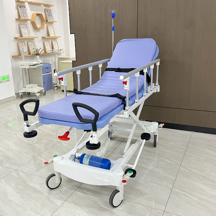 BRANCARD HYDRAULIQUE  D’URGENCE HOSPITALIERE A 5  FONCTION