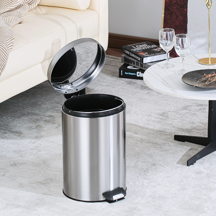 POUBELLE INOX A PEDALE