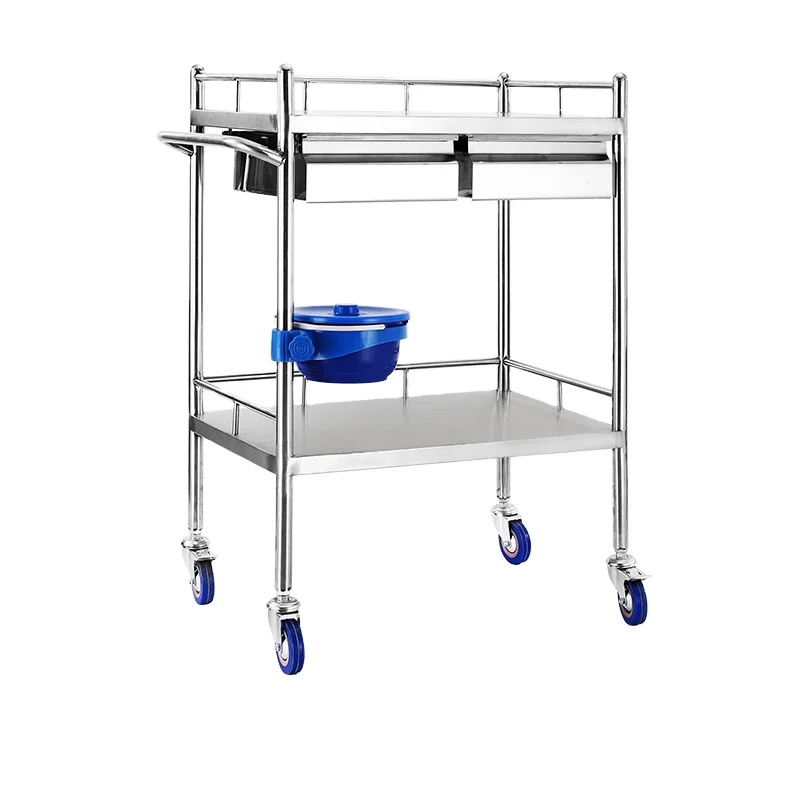 CHARIOT A INSTRUMENTS AVEC 2  ETAGERES